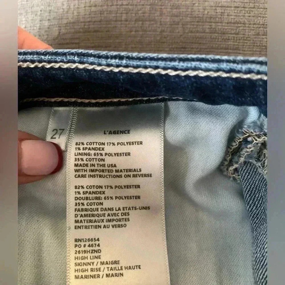 L’Agence High Line Skinny High Rise Jean size 27 - Picture 5 of 11